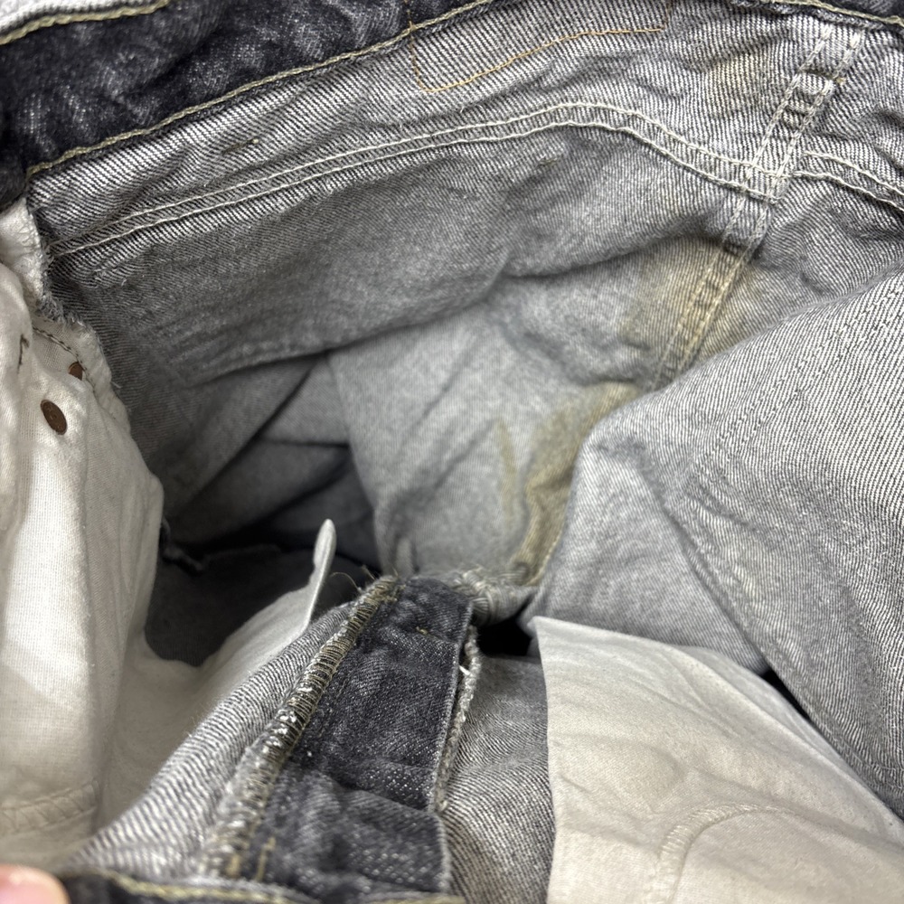 Vintage Levi's 40505-0259 505 Denim Black Jeans Orange‎ Tab USA 32x34 Distressed - Picture 14 of 14